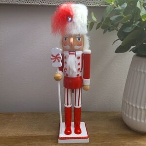 🍬Peppermint Candy Swirl Nutcracker Christmas Holiday Decor